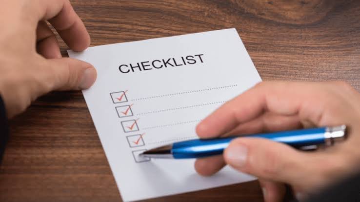 Financial Checklist